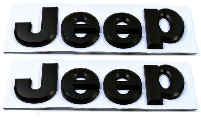 2014-2017 Jeep Wrangler Black Emblem Set - 5.2 Inch OEM #68228508AA