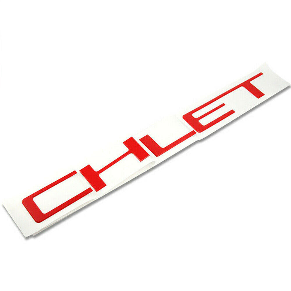 2019-2023 Silverado Red Tailgate Letter Inserts - Nameplate
