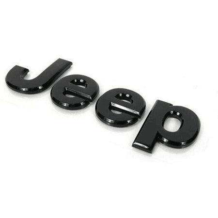 2014-2017 Jeep Wrangler Black Emblem Set - 5.2 Inch OEM #68228508AA