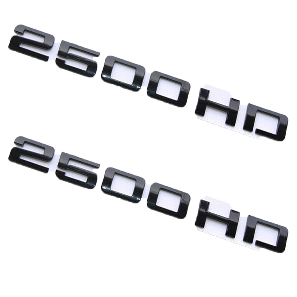 2500HD Glossy Black Emblem for 2007-2015 Sierra Silverado Trucks