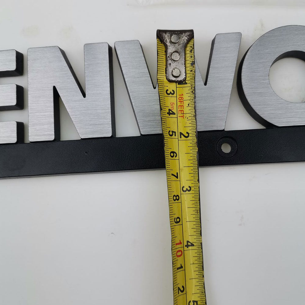 Chrome Metal Nameplate Emblem Plate for Truck Cab