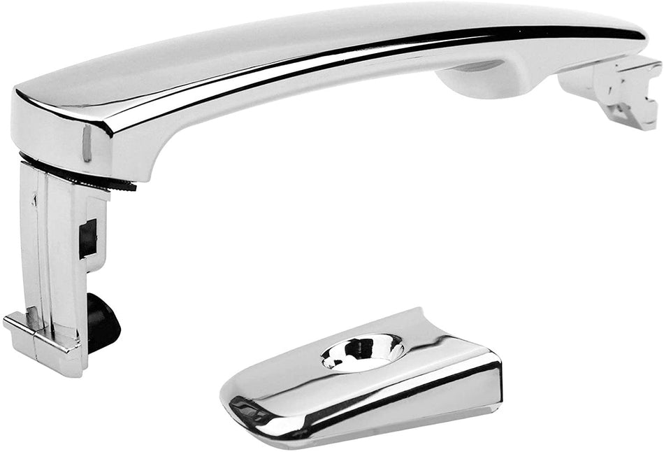 Chrome front left door handle with keyhole for Nissan and Infiniti