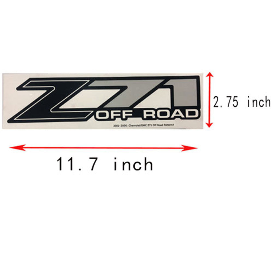 Durable 4x4 Off-Road Stickers for Chevy Silverado & GMC Sierra - Set of 2