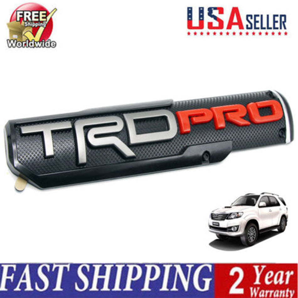 Red door emblem sticker for Toyota Tacoma off-road and sport models