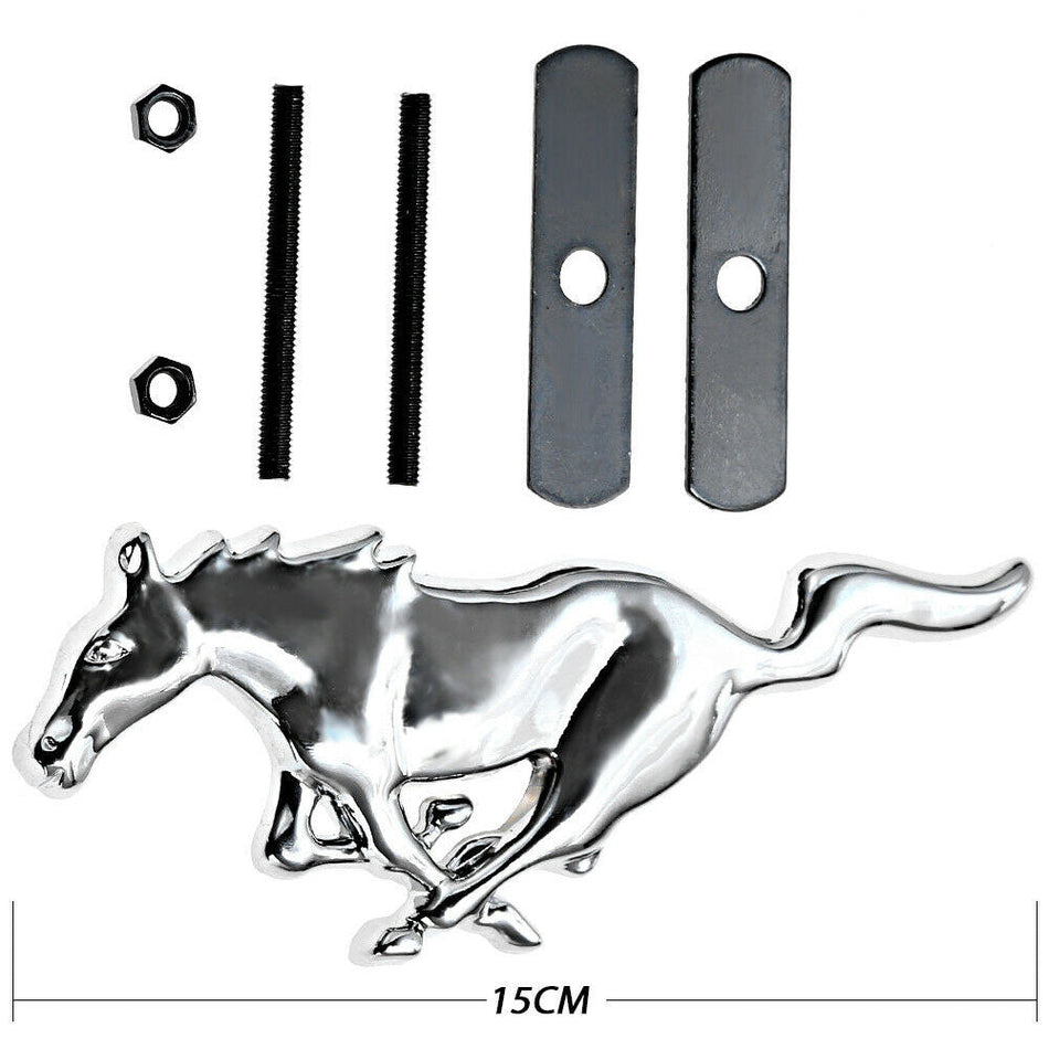 3D chrome running horse grille emblem for 2010-2014 Ford Mustang