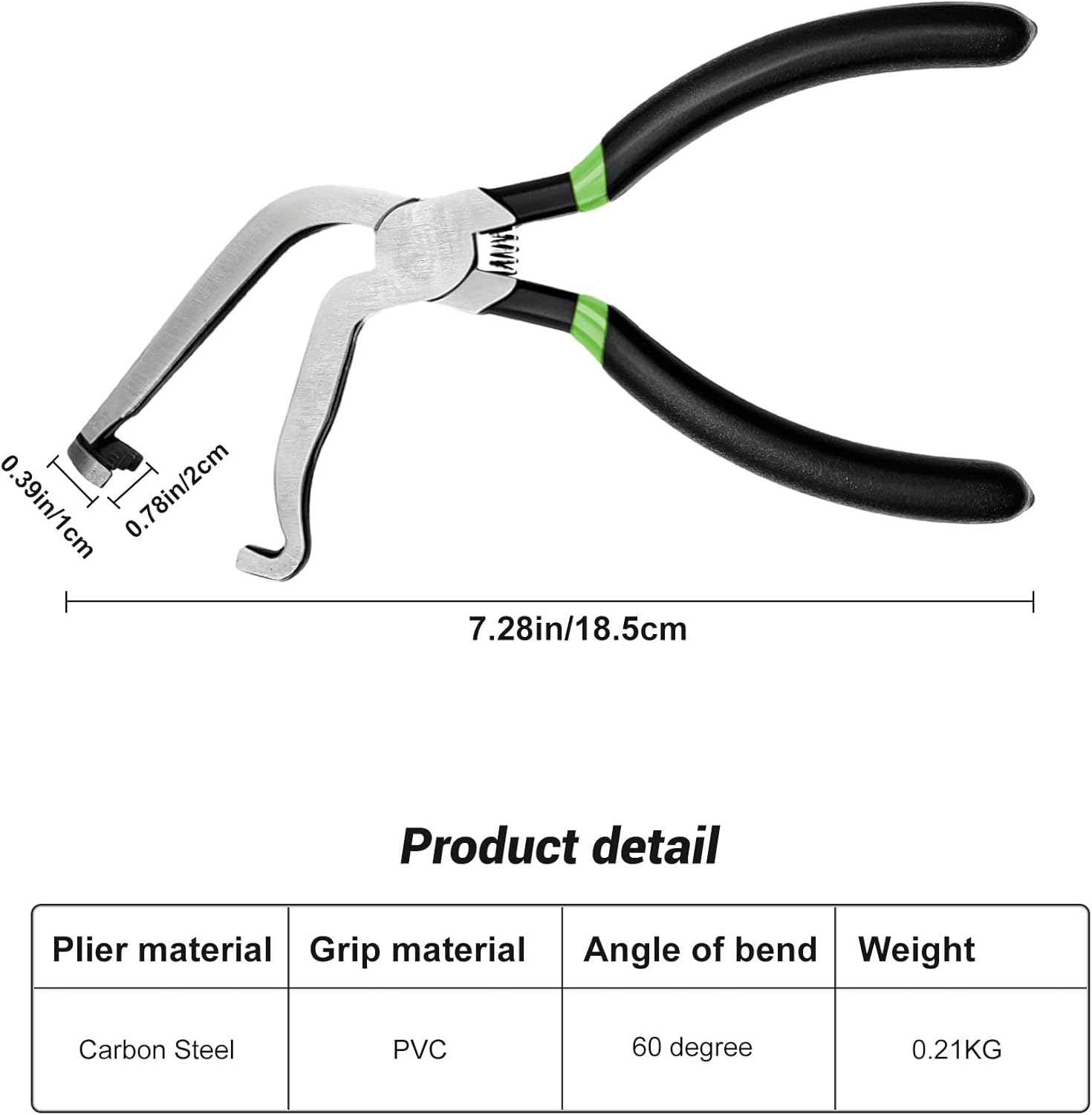 Electrical Disconnect Pliers - 60° Bend for Fuel & Automotive Lines