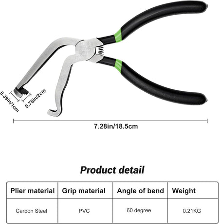 Electrical Disconnect Pliers - 60° Bend for Fuel & Automotive Lines
