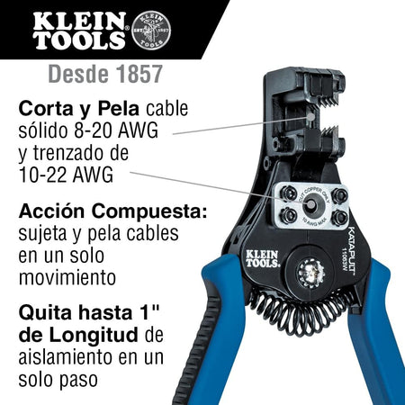 Automatic Wire Stripper and Cutter for 8-20 AWG Solid & 10-22 AWG Stranded Wire
