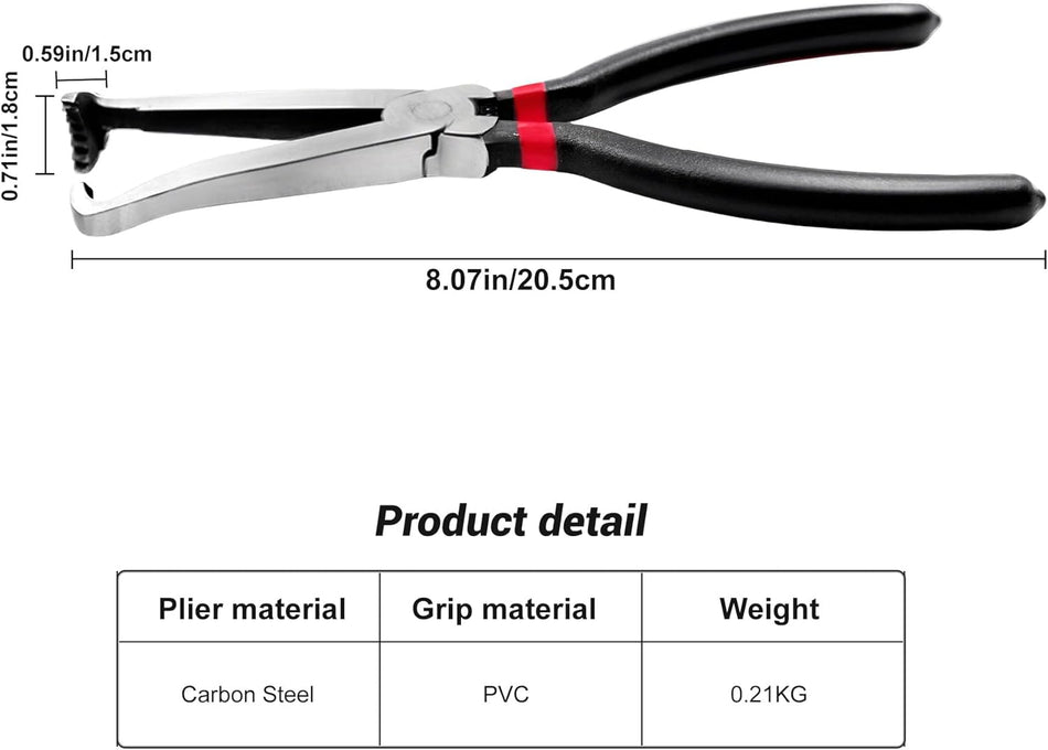 Electrical Disconnect Pliers - 60° Bend for Fuel & Automotive Lines