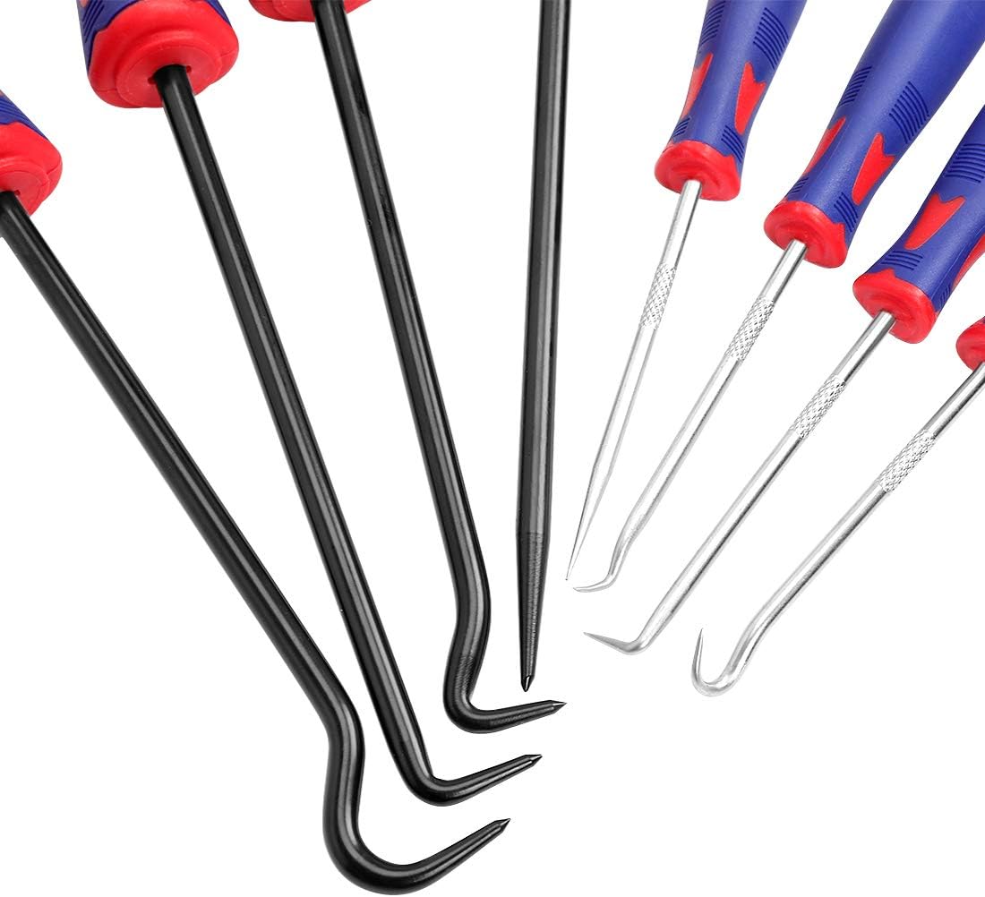 9-Piece Precision Pick & Hook Set for Auto and Electronics Repair