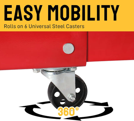 2-Ton Folding Hydraulic Engine Hoist with 4400 lb Lift Capacity