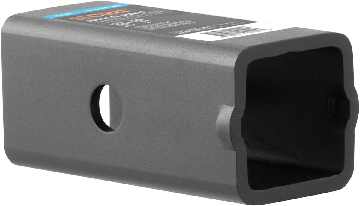 Steel trailer hitch adapter sleeve for 2.5 to 2 inch receiver