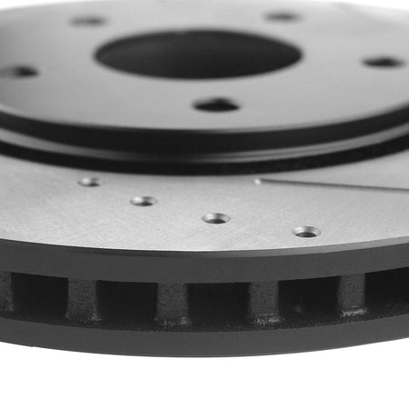 Rear drilled and slotted brake rotors with pads kit for Nissan and Infiniti