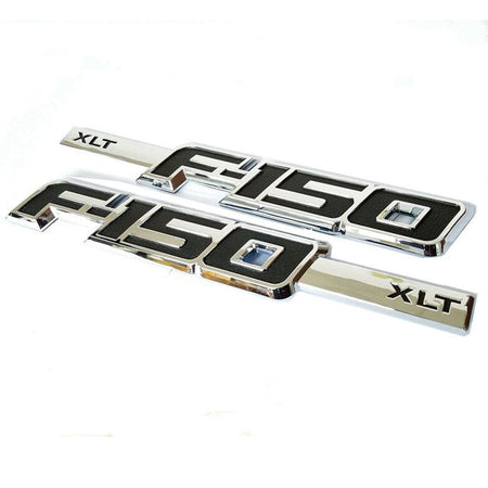 Chrome Fender Emblems for Ford F-150 XLT Side Badge 2009-2014