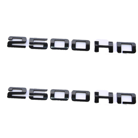 2500HD Glossy Black Emblem for 2007-2015 Sierra Silverado Trucks