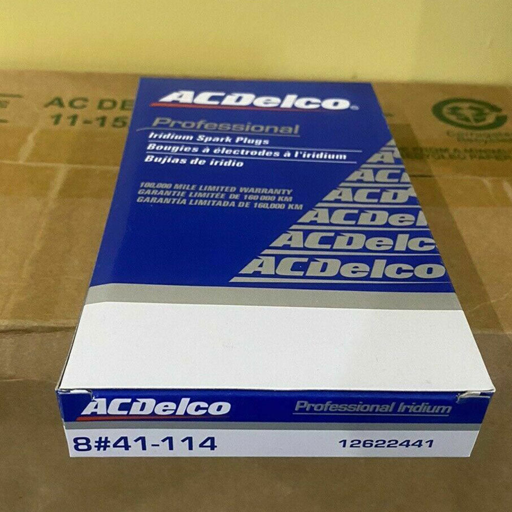 Iridium spark plugs for Cadillac, Chevrolet and GMC V6/V8 engines - 8 piece set