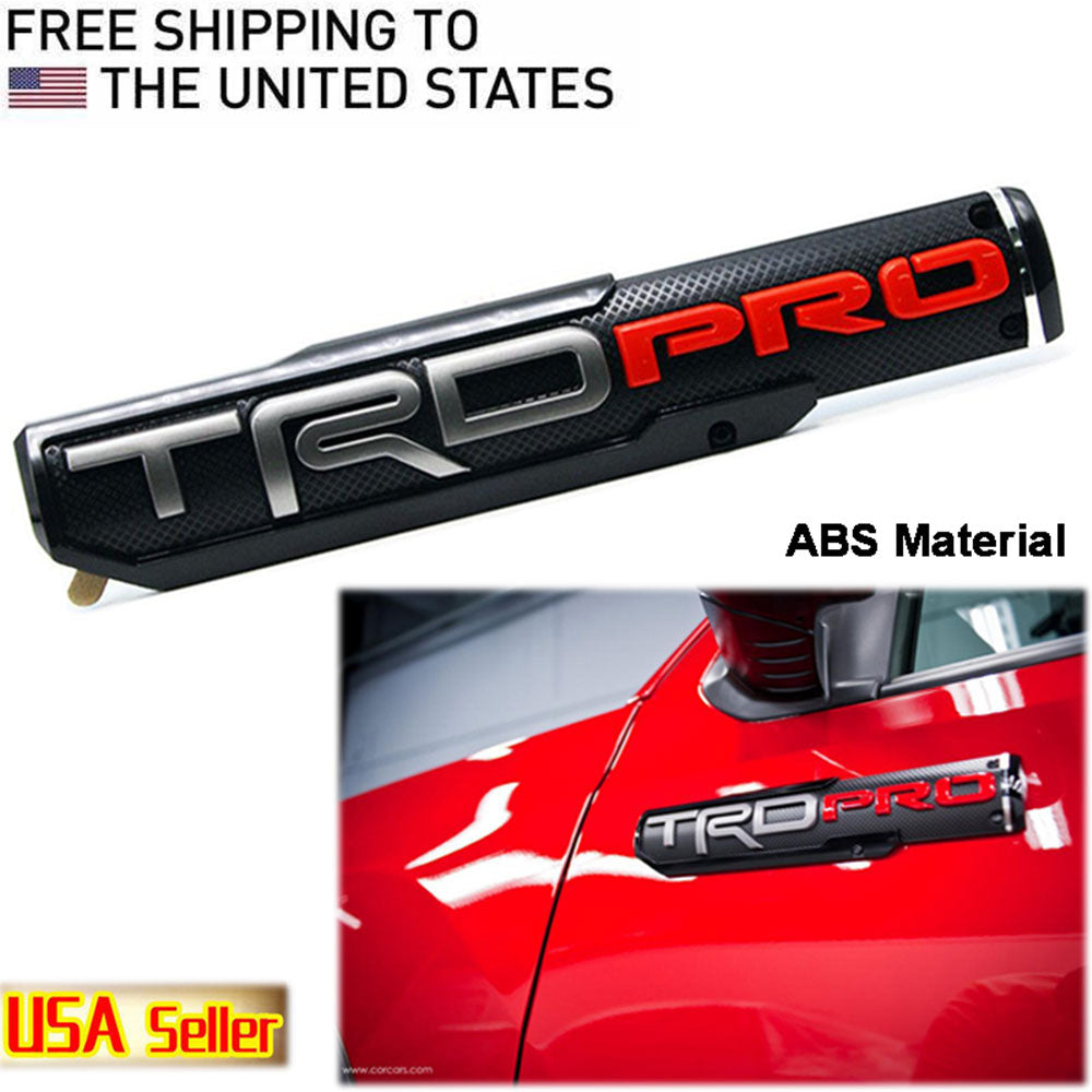 Red door emblem sticker for Toyota Tacoma off-road and sport models