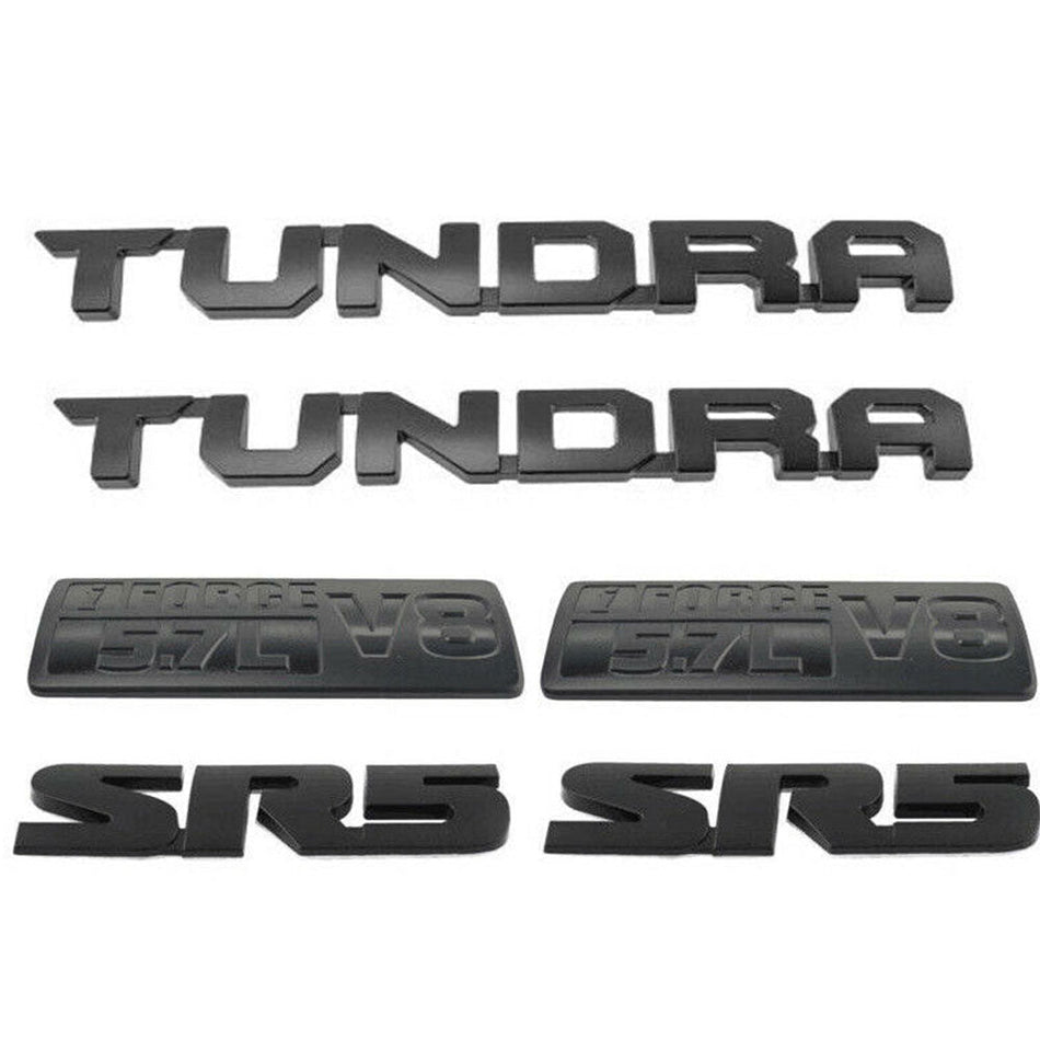 Toyota Tundra Emblem kit - Tundra Iforce5.7 V8 SR5 Matte Black