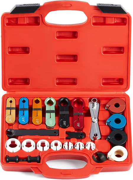 25-Piece Quick Disconnect Tool Set for Fuel, A/C & Transmission Lines