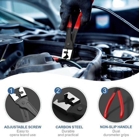 3-Pack Disconnect Pliers Set for Automotive Fuel Line & Connectors