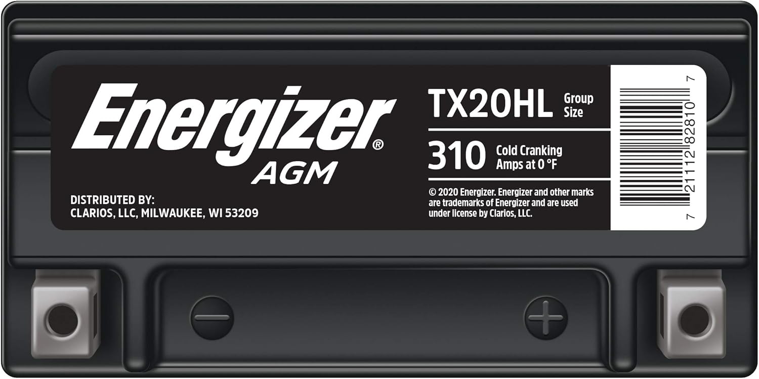 12V AGM motorcycle and ATV battery with 310 cold cranking amps