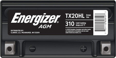 12V AGM motorcycle and ATV battery with 310 cold cranking amps