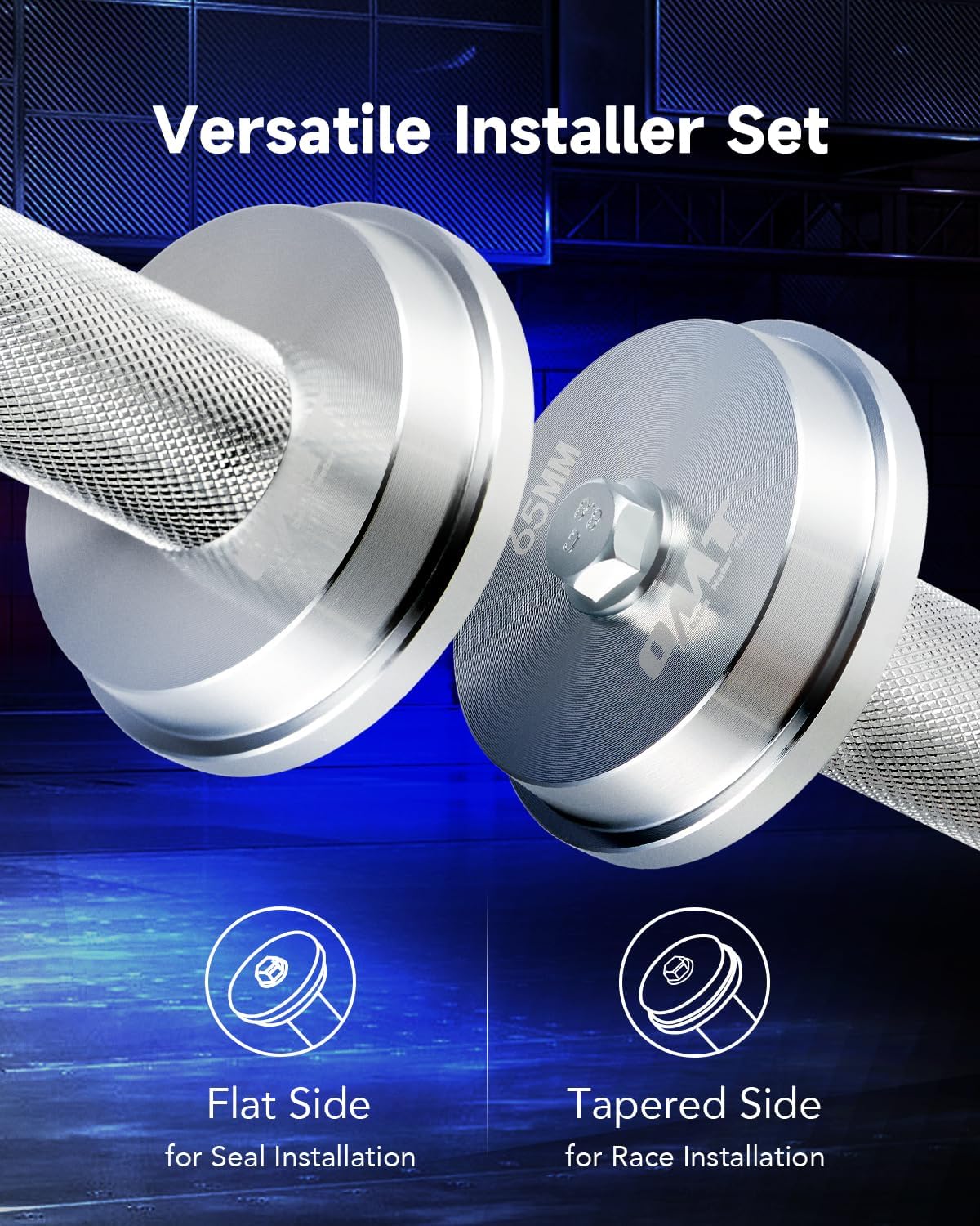 Bearing Press Kit - 10pc Seal & Bearing Driver Set with 9 Adapters