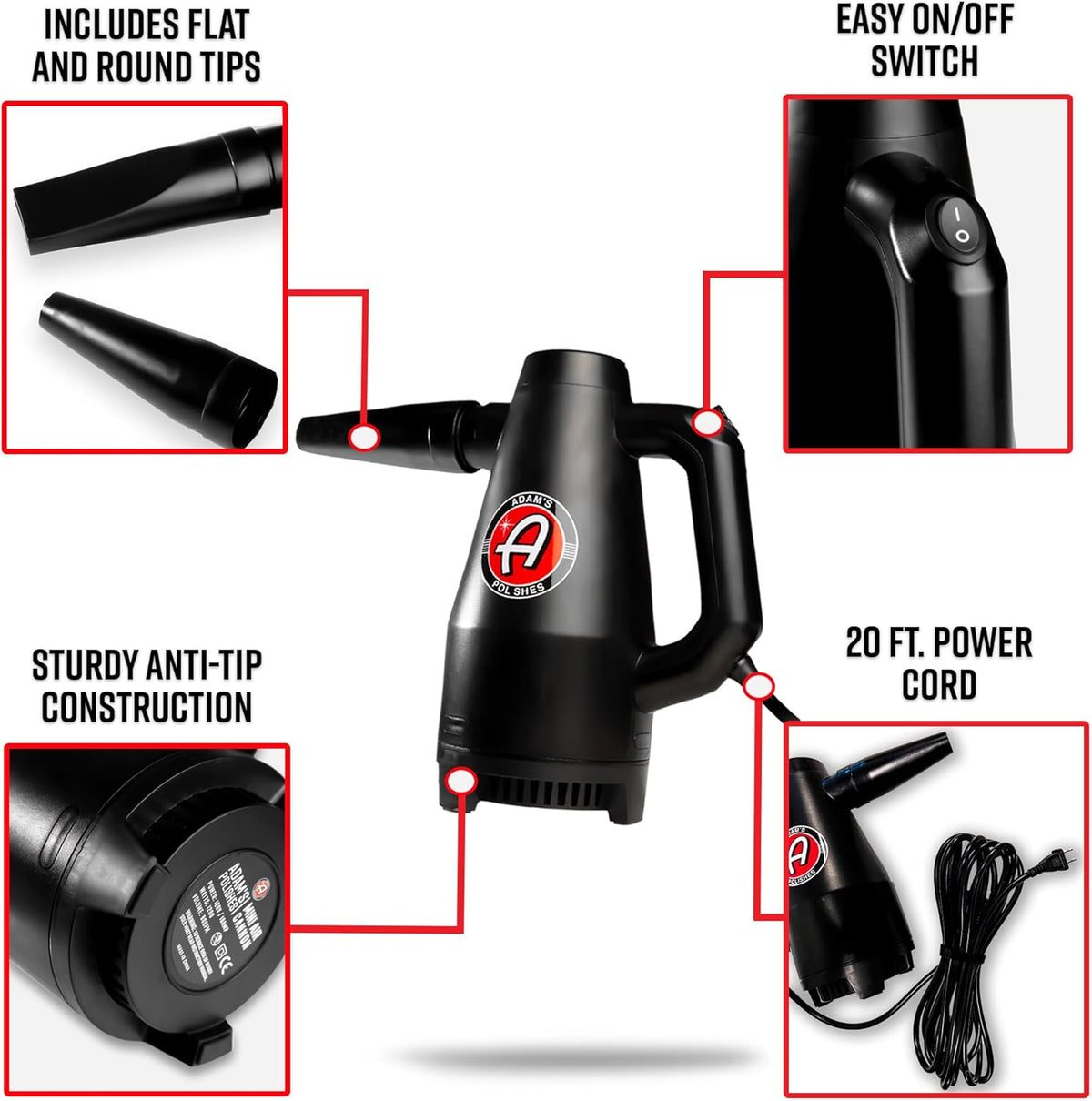Mini Air Cannon Car Dryer Blower for scratch-free, powerful car drying.