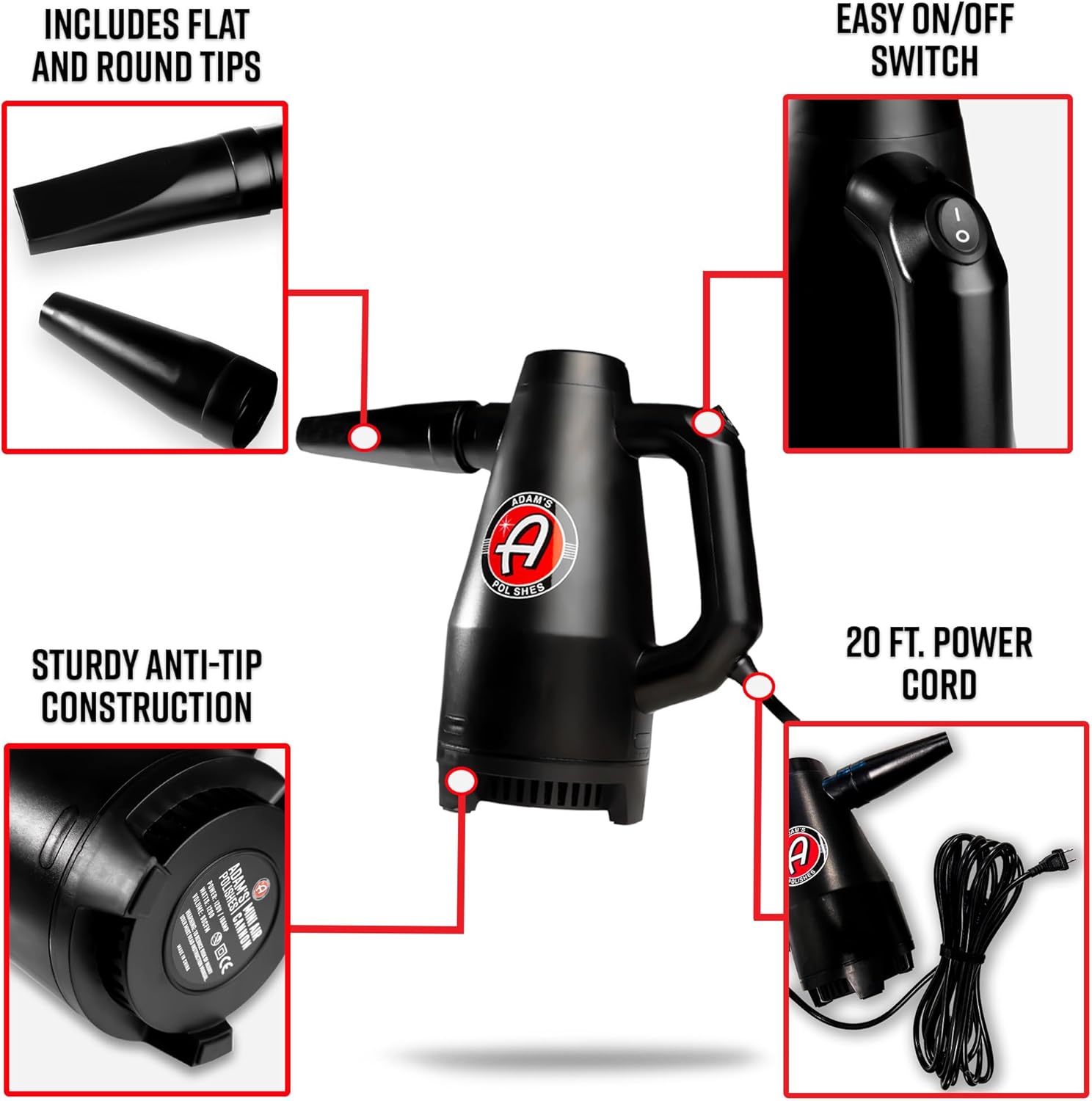 Mini Air Cannon Car Dryer Blower for scratch-free, powerful car drying.