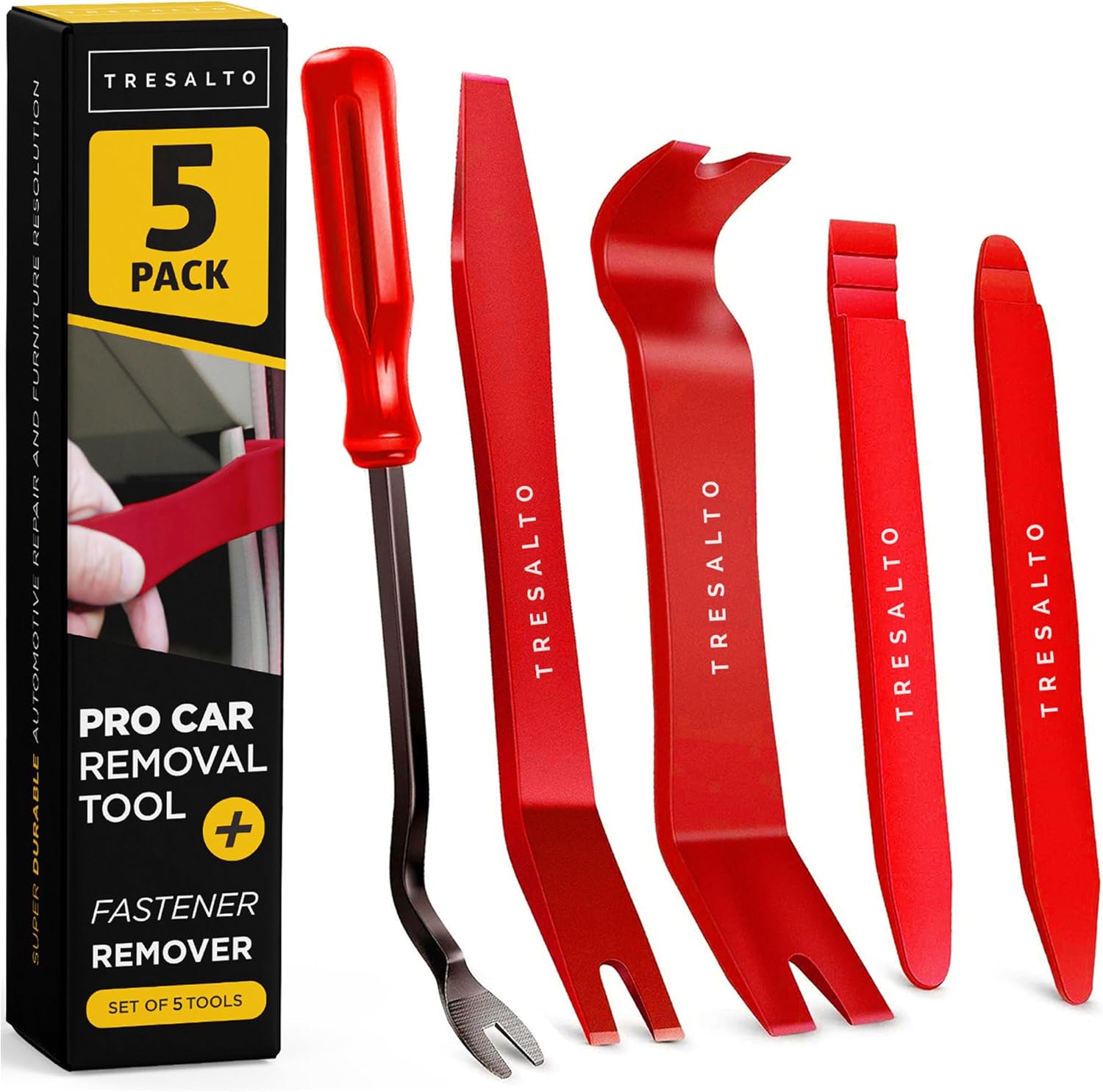 5-Piece Auto Trim Removal Tool Kit - No Scratch Set for Car Panels