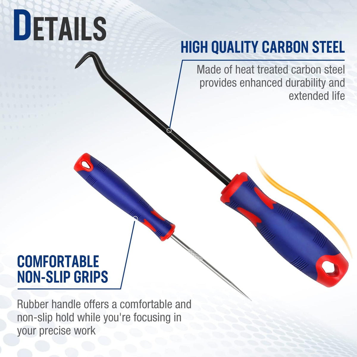 9-Piece Precision Pick & Hook Set for Auto and Electronics Repair