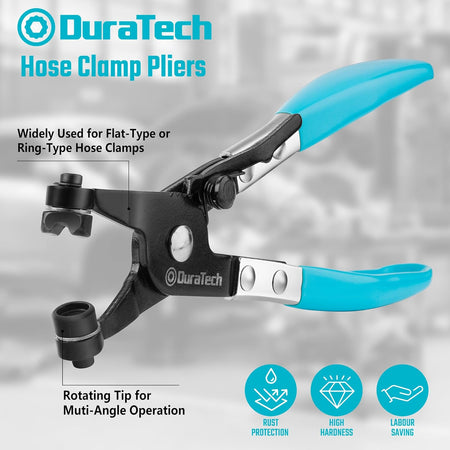 Professional Hose Clamp Pliers with Swivel Jaws for Automotive Repair