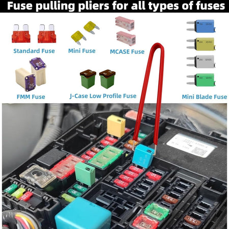 Automotive Relay & Fuse Puller Pliers Set - 2-Piece for Tight Spaces