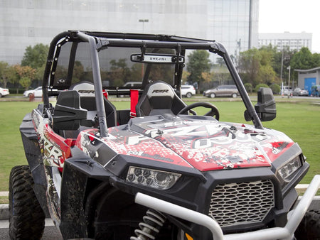 UTV Side Mirrors with Auto Reset and Wide View for 1.5"-2.0" Roll Cages