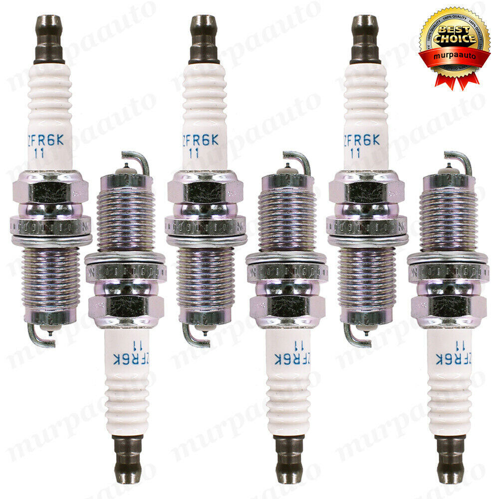Iridium Spark Plugs for Honda Accord CR-V Acura RSX - 6PCS Set