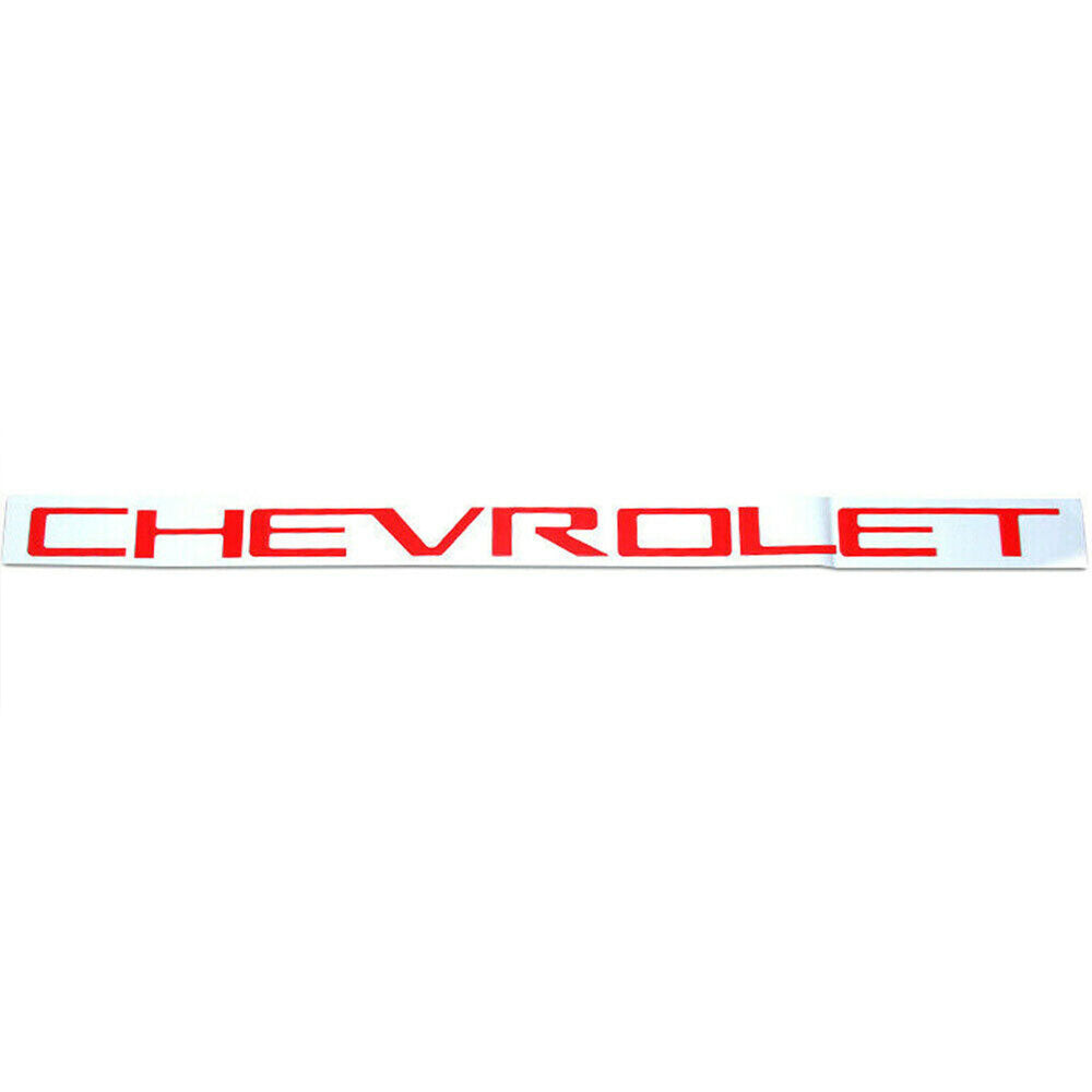 2019-2023 Silverado Red Tailgate Letter Inserts - Nameplate