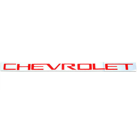 2019-2023 Silverado Red Tailgate Letter Inserts - Nameplate