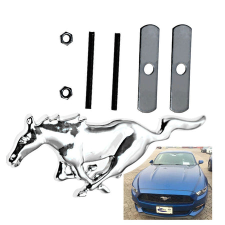 3D chrome running horse grille emblem for 2010-2014 Ford Mustang