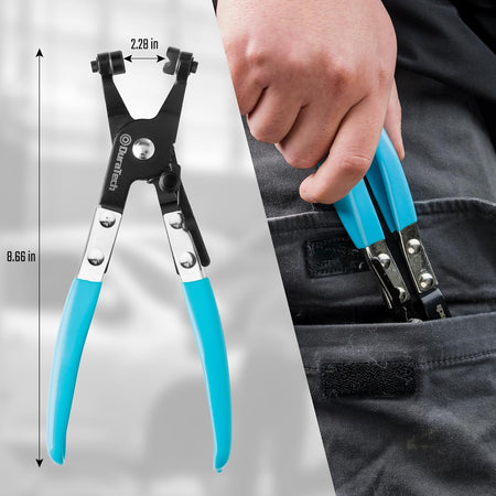 Professional Hose Clamp Pliers with Swivel Jaws for Automotive Repair