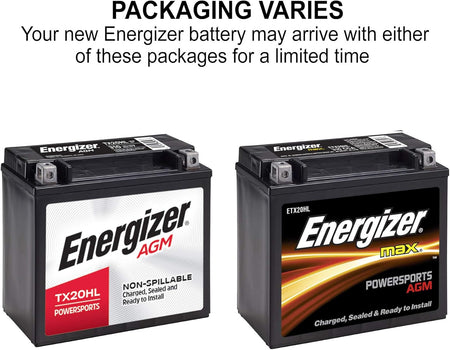 12V AGM motorcycle and ATV battery with 310 cold cranking amps