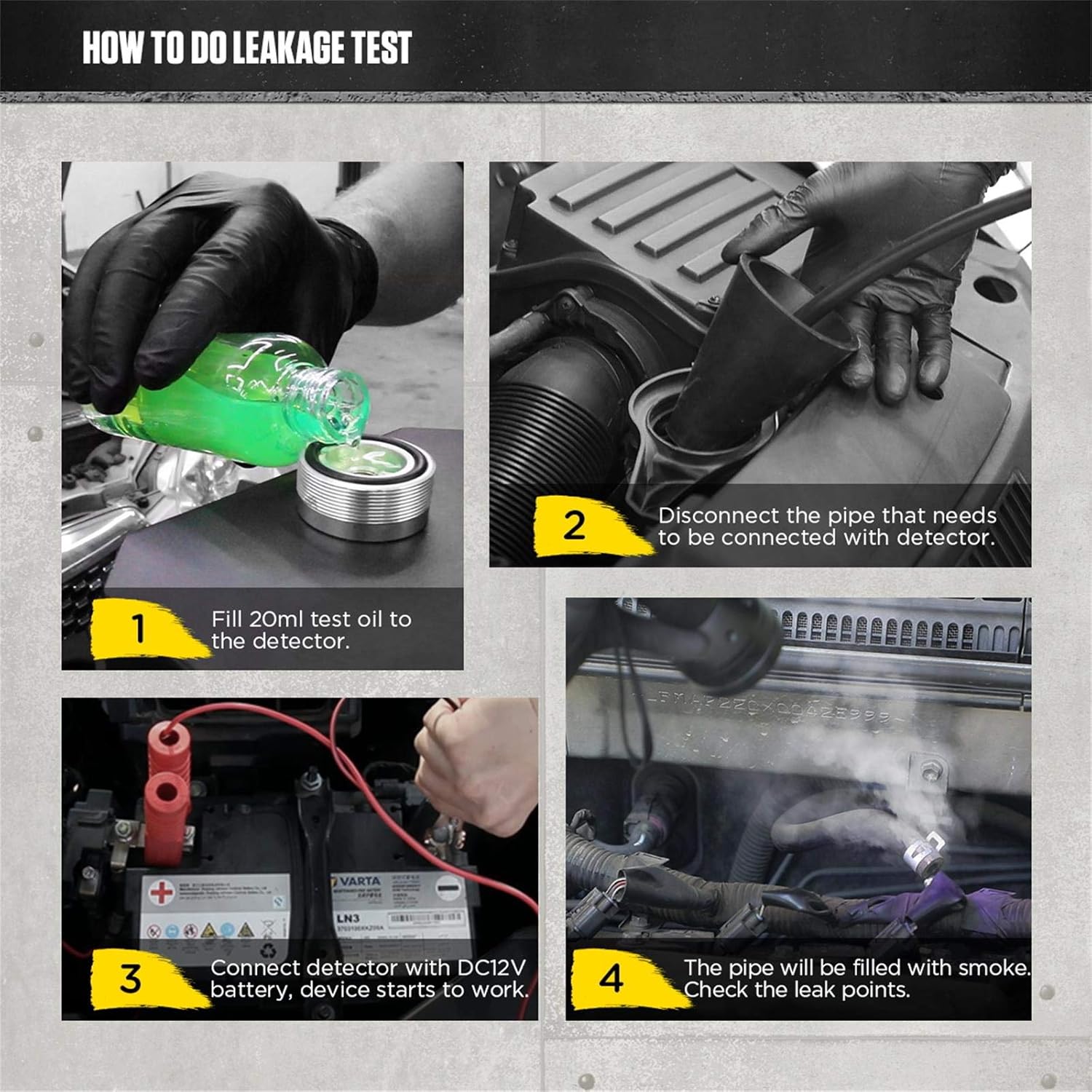 12V Automotive Smoke Leak Detector for EVAP and Fuel Systems