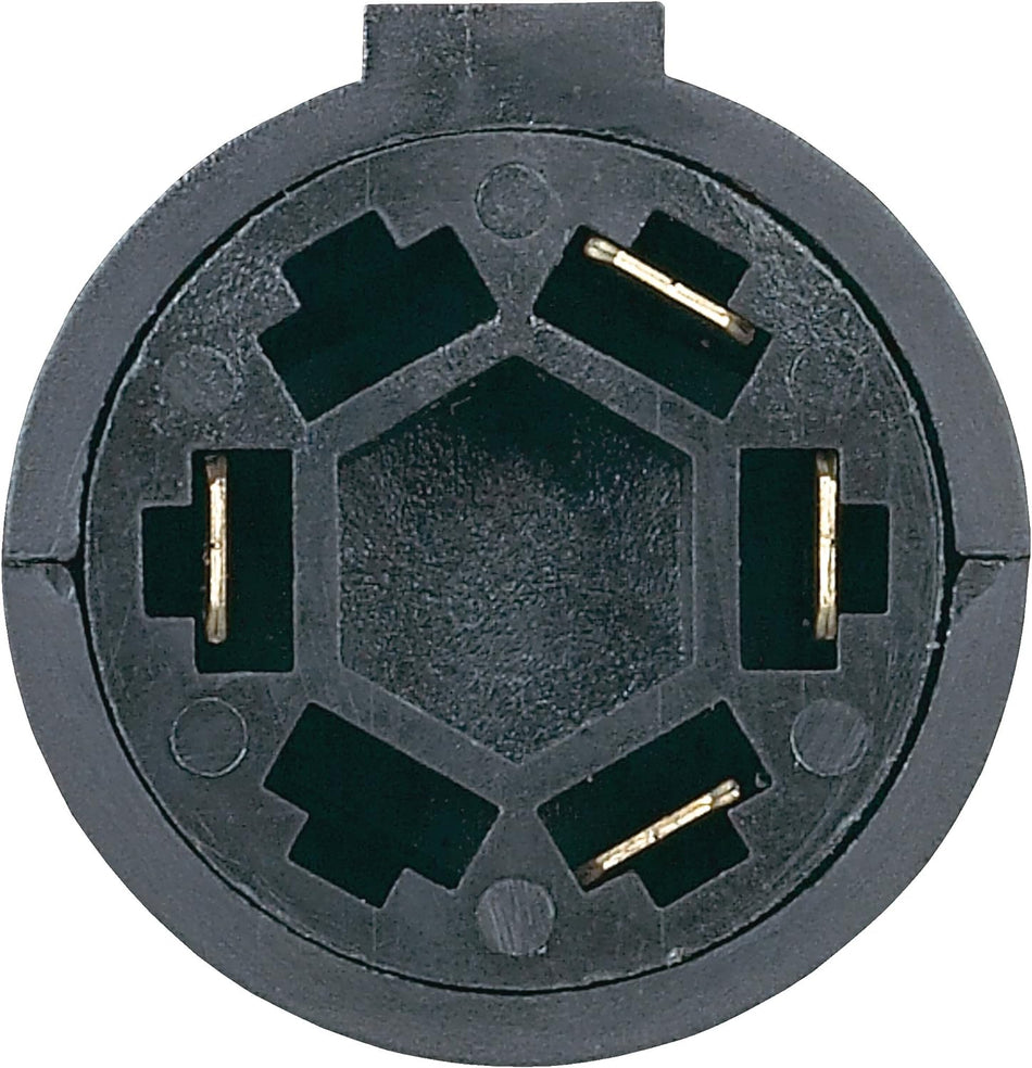 7 blade to 4 flat trailer adapter plug with LED lights and dust cover
