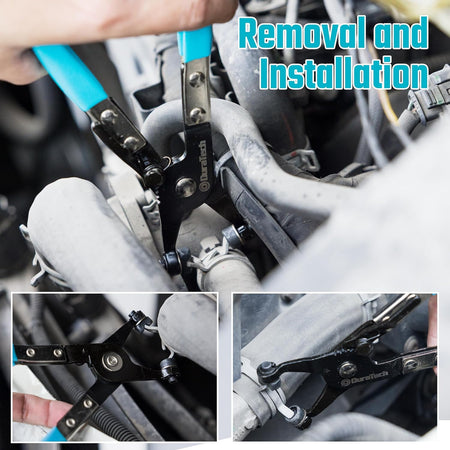Professional Hose Clamp Pliers with Swivel Jaws for Automotive Repair