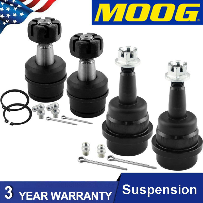 Jeep Grand Cherokee Wrangler MOOG New Front Upper Lower Ball Joints