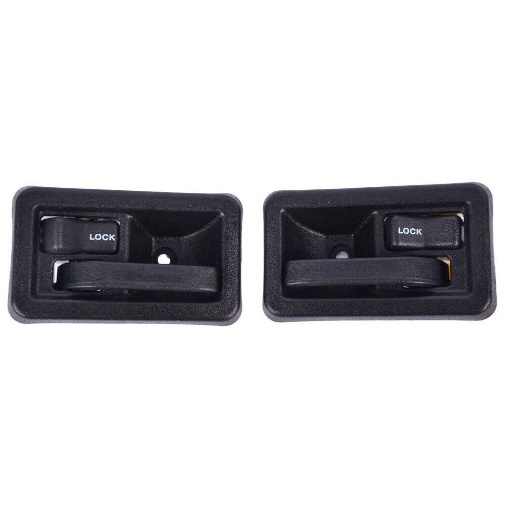 Black Interior Door Handle Set for 1987–2004 Jeep Wrangler Driver & Passenger Side