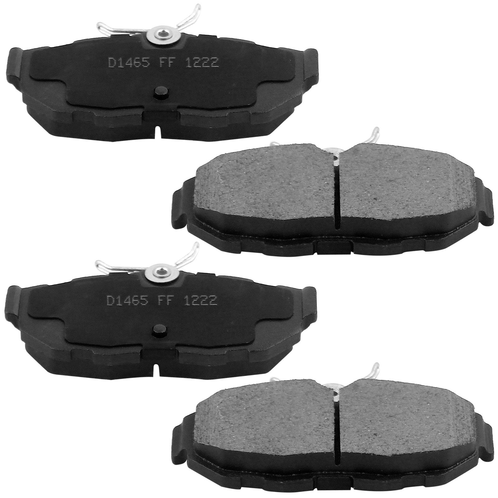 Front and rear ceramic brake pads set for 2011-2014 Ford Mustang
