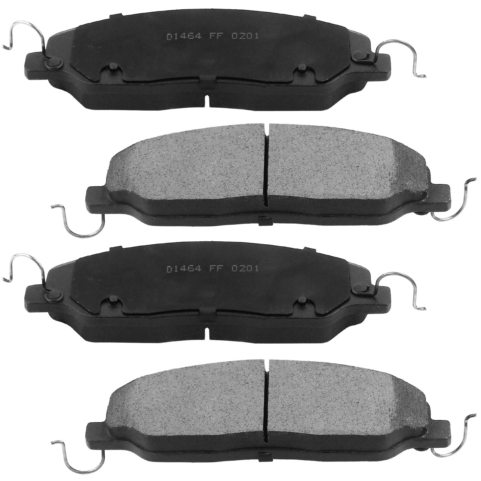 Front and rear ceramic brake pads set for 2011-2014 Ford Mustang
