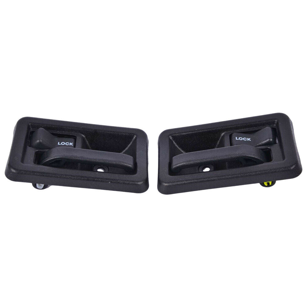 Black Interior Door Handle Set for 1987–2004 Jeep Wrangler Driver & Passenger Side