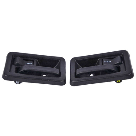 Black Interior Door Handle Set for 1987–2004 Jeep Wrangler Driver & Passenger Side
