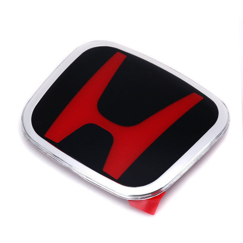 Black Red JDM Front Emblem for 2006-2011 Honda Civic Coupe